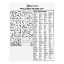 Talented Kitchen 375 Pantry Labels For Food Containers, Preprinted Clear Kitchen Food Labels For Organizing, White Script Stickers, Water Resistant 12 Talented Kitchen 375 Pantry Labels For Food Containers, Preprinted Clear Kitchen Food Labels For Organizing, White Script Stickers, Water Resistant -Office Supplies Store GUEST 86962598 897c 4b4d b598 f68fb79ab312