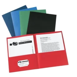 Avery Two-Pocket Folder 40-Sheet Capacity Assorted Colors 25/Box 47993