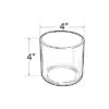 Azar Deluxe Pencil Holder Clear (556334)