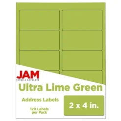 JAM Paper Mailing Labels 2" X 4" 120ct -Office Supplies Store GUEST 8cc0d44b a821 410a bcc1 c594575fb7c5