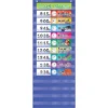 Scholastic Daily Schedule Pocket Chart 13 X 33 Blue/Clear 511498