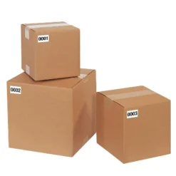 Tape Logic Consecutive Numbered Labels "(0001-0500)" 1" X 1 1/2" Black/White 500/Roll DL1241