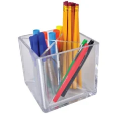Azar Displays Cube Pencil Holder With Divider 5"W X 5"D X 5"H -Office Supplies Store GUEST 8e4643a3 670b 4e2c 9a6a 2a01853ad038