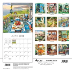 Browntrout 2024 Wall Calendar 12"x12" Home Sweet Home