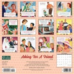 Willow Creek Press 2024 Wall Calendar 12"x12" Asking For A Friend