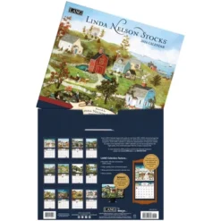Lang 2024 Wall Calendar 24"x12" Linda Nelson Stocks -Office Supplies Store GUEST 9325608f 851c 4540 9ab3 59bc161f450b
