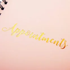 Juvale 200 Page Salon Appointment Book For Hair Stylist, Undated, Daily Planner, Hourly Spiral Book, Marble Design, 2 Columns, 14 X 5 In -Office Supplies Store GUEST 93792498 2117 41d4 8e45 2619db9b39fc