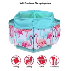 Singer Flamingo Print Desktop Storage Spinner -Office Supplies Store GUEST 937e33ec 2a70 4ac0 9097 f03851ec0aaf