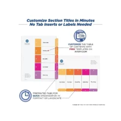 Avery Ready Index Customizable Table Of Contents Asst Dividers 5-Tab Ltr 6 Sets 11187 10 Avery Ready Index Customizable Table Of Contents Asst Dividers 5-Tab Ltr 6 Sets 11187 -Office Supplies Store GUEST 9485b793 5f62 4ddf b53c b45f3c20d327