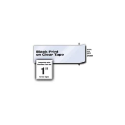 Brother TZe Extra-Strength Adhesive Laminated Labeling Tape 1w Black On Clear TZES151