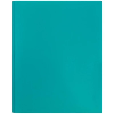 6pk 2 Pocket Plastic Folders With Prong Fasteners Teal - JAM Paper 4 6pk 2 Pocket Plastic Folders With Prong Fasteners Teal - JAM Paper - Image 4