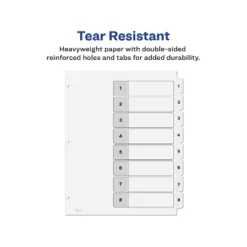 Avery Pre-Printed 8-Tab Numeric Dividers Customizable 11822 11 Avery Pre-Printed 8-Tab Numeric Dividers Customizable 11822 -Office Supplies Store GUEST 95c52278 7a53 41c0 9856 b0650c1ddbb3