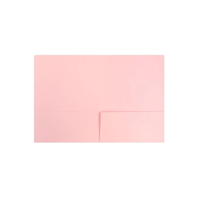 JAM Paper Premium Matte Cardstock Two-Pocket Presentation Folders Baby Pink 28876675D 1 JAM Paper Premium Matte Cardstock Two-Pocket Presentation Folders Baby Pink 28876675D