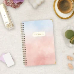 Ivory Paper Co 2024 Planner 5"x8" Weekly/Monthly Hard Cover Wirebound Mariah Dark