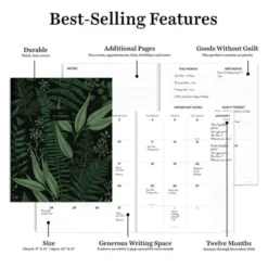 TF Publishing 2024 Monthly Planner 11"x9" Botanical Dream -Office Supplies Store GUEST 9ab5d267 14a1 459b bc6b 7e0a722e98b8