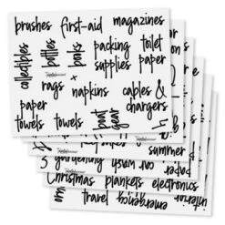 Talented Kitchen 136 Garage Storage Labels For Plastic Containers, Preprinted Black Script On Clear Stickers For Organizing Bins -Office Supplies Store GUEST 9ae80c94 dfc9 4c1e 99c3 3da7f3f5630b