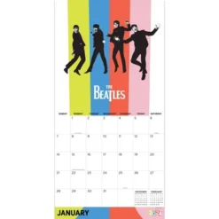TF Publishing 2024 Wall Calendar 12"x12" The Beatles