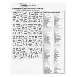 Talented Kitchen 141 Laundry Room Labels For Jars - Preprinted Black Script Stickers For Closet, Bathroom Organization (Water Resistant) -Office Supplies Store GUEST 9dfb0a9d ba44 41ab b3e1 f94873de8b4b