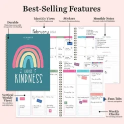 TF Publishing 2024 Weekly/Monthly Planner 11"x9" Choose Kindness -Office Supplies Store GUEST a0f4d105 07ca 44fe 82d5 16648acf1b55