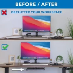 Mount-It! Under Desk Laptop Mount Holder | Small Multimedia Device Mount Underdesk Shelf For Laptop, Mac Mini, MacBook, Keyboard, Anti Scratch | Black -Office Supplies Store GUEST a534fdfb 3a76 4a40 bd99 e4432c7b2c1e