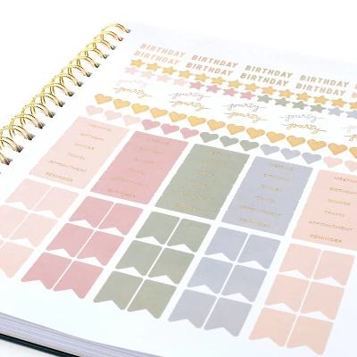 Sugar Paper Essentials 2024 Planner 11"x9.5" Weekly/Monthly Frosted Pink 5 Sugar Paper Essentials 2024 Planner 11"x9.5" Weekly/Monthly Frosted Pink - Image 5