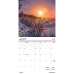 Trends International Inc. 2023-24 Wall Calendar 12"x12" Sunsets
