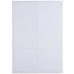 Juvale 48-Pack White Self Adhesive Blank Labels Stickers Sheets, 8.5 X 11 In