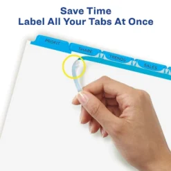 Avery Print & Apply Clear Label Dividers W/Color Tabs 5-Tab Letter 5 Sets 11410 -Office Supplies Store GUEST abd64687 0d05 4172 a375 16b6b50dedda