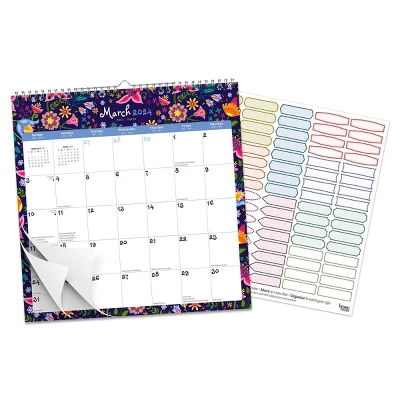 StarGifts 2023-2024 Wall Calendar 12"x12" Floral Splendor 2 StarGifts 2023-2024 Wall Calendar 12"x12" Floral Splendor - Image 2