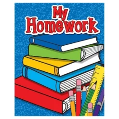 Teacher Created Resources My Homework Pocket Folder Multicolored Pack Of 6 (TCR4941-6)