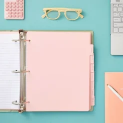 Paper Junkie 12 Sets Pink 8 Tab Dividers For 3 Ring Binder, Binder Separators With Tabs, Bulk Pack Of 96 Total Page Dividers, Letter Size, 9.5x11 In -Office Supplies Store GUEST ad7ec81a fd54 4477 9ae6 de07f784648a