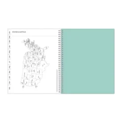 Blue Sky 2024 Planner Weekly/Monthly 8.5"x11" Frosted Cover Azul Cool -Office Supplies Store GUEST afd690cc 73df 496c ae8e a729fc3200dc
