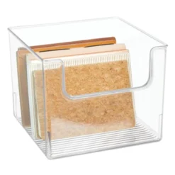 MDesign Plastic Home Office Storage Bin Container, Desk Organizer, 4 Pack -Office Supplies Store GUEST affc95a3 d235 4da5 a065 a33127a69f7e