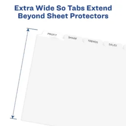 Avery Print & Apply Clear Label Dividers W/White Tabs 5-Tab 11 1/4 X 9 1/4 5 Sets 11440 -Office Supplies Store GUEST b1066da4 86c5 4293 8960 18bf331fd61d