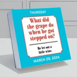 TF Publishing 2024 Daily Desktop Calendar 5.25"x5.25" Dad Jokes
