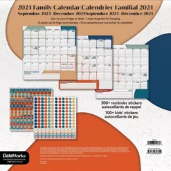 Trends International Inc. 2023-24 Wall Calendar 12"x12" Bilingual English/French Family Magnetic -Office Supplies Store GUEST b2564e0c df63 4faf a3cf 79ef9a52f45e