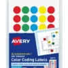 Avery See-Through Color Dots, 3/4 Inch, Assorted Colors, Pack Of 1015