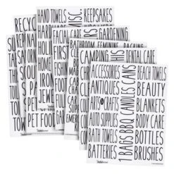 Talented Kitchen 138 Pack Household & Storage Organization Label Preprinted Stickers For Closet Bins, Boxes, Home Essential -Office Supplies Store GUEST b56c17cc 2cdc 4ccb ae7b e1b7aff3eb21