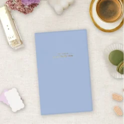 Ivory Paper Co 2024 Planner 8"x5" Weekly/Monthly Bookbound Light Gray Blue