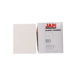 JAM Paper Laminated Two-Pocket Glossy Presentation Folders White 385GWHD 15 JAM Paper Laminated Two-Pocket Glossy Presentation Folders White 385GWHD -Office Supplies Store GUEST b6a2be97 fb61 42b4 90ef a35e24b2a6ae