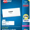 Avery Easy Peel Address Labels, Laser, 1-1/3 X 4 Inches, Pack Of 350