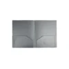 JAM Paper 2-Pocket Heavy Duty Folders Silver 108/Pack (383Hsib) 383HSIB