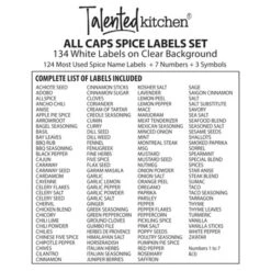 Talented Kitchen Talented Kitchen 134 Preprinted Minimalist Spice Labels, White Seasoning Labels For Spice Rack, Kitchen Organization -Office Supplies Store GUEST b949dabc e5ea 4ac8 b71e 8234dccdc968