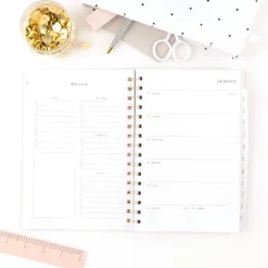 Sugar Paper Essentials 2024 Planner 8.5"x6.5" Weekly/Monthly Frosted Pink -Office Supplies Store GUEST ba3114b8 bbab 4c51 8018 6f767fc5149c