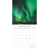 The Gifted Stationery 2024 Square Wall Calendar, Northern Lights, 16-Month Natural World Theme With 180 Reminder Stickers (12x12 In)