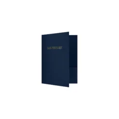 LUX 9 X 12 Tax Return Folders Standard Two Pocket 250/Pack Dark Blue Linen 250/Pack (SF101546TAX250)