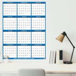 SwiftGlimpse 2024 Yearly Wall Calendar & Planner 32"x48" Navy Blue -Office Supplies Store GUEST c21bc79a 1234 4d8a 8041 8629b7aadf62