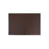 JAM Paper Two-Pocket Textured Linen Business Folders Chocolate Brown 386LBRD