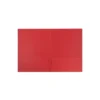 JAM Paper Two-Pocket Textured Linen Business Folders Red 386LRED