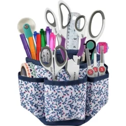 Singer Sewing Storage Organizer Desktop Spinner Navy Floral Print -Office Supplies Store GUEST c8510ae9 6e0b 4cea a04f 352f4582784f